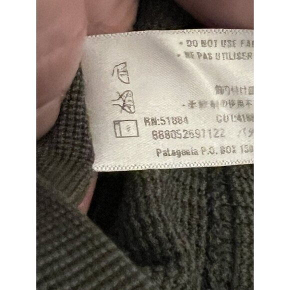 PATAGONIA Mens Green Baselayer Long Sleeve Shirt Sz M - Picture 9 of 10